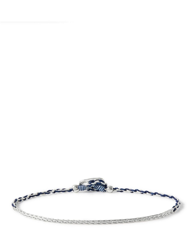 Photo: MIKIA - Sterling Sliver and Cord Bracelet - Silver