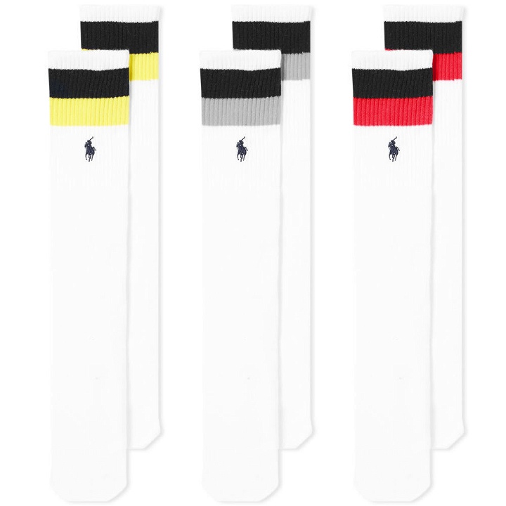 Photo: Polo Ralph Lauren Stripe Sport Sock - 3 Pack