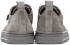 Gianvito Rossi Grey Suede Low Sneakers