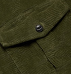 Incotex - Cotton-Blend Corduroy Overshirt - Green