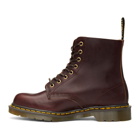 Dr. Martens Burgundy Made In England 1460 Lace-Up Boots