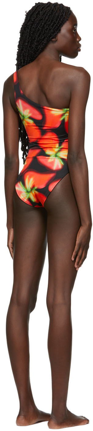 Louisa Ballou Pink & Green Mini Ring One-Piece Swimsuit