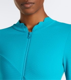 Marysia North Sea scalloped rashguard swimsuit