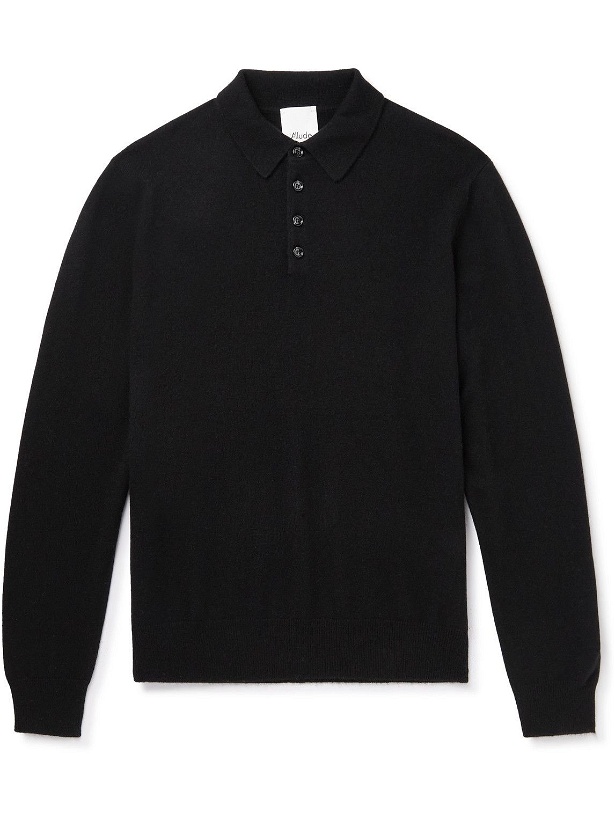 Photo: Allude - Cashmere Polo Shirt - Black