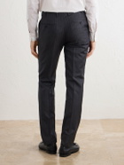 Kiton - Straight-Leg Pinstriped Wool Suit Trousers - Gray