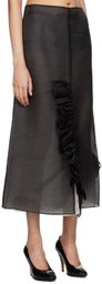 BITE Black Radieux Midi Skirt