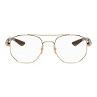 Ray-Ban Gold RB8418 Aviator Glasses