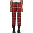 424 Black and Red Silk Lounge Pants
