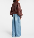 Zimmermann Hypnotic leather bomber jacket