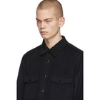 rag and bone Black Wool Jack Shirt Jacket