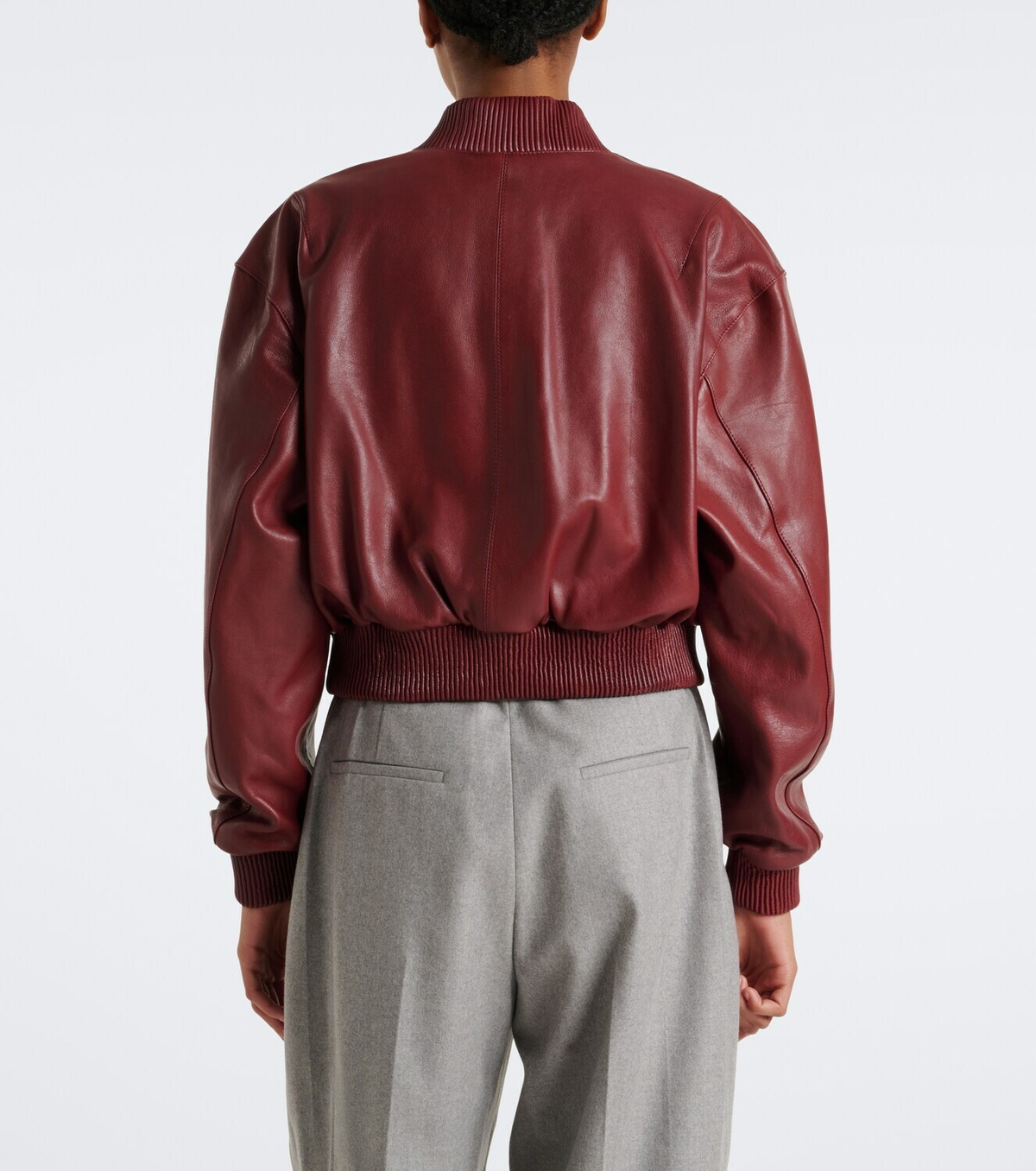 Arma Hannah leather bomber jacket