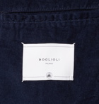 Boglioli - Kei Slim-Fit Unstructured Garment-Dyed Cotton-Velvet Blazer - Blue