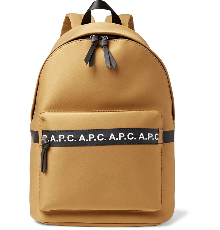 Photo: A.P.C. - Savile Logo-Trimmed Tech-Canvas Backpack - Brown