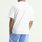 Calvin Klein Men's Heritage Crest Cotton Poplin Pyjama Short Set in White/Slim Stripe Blue Descent