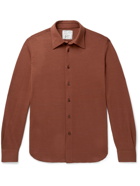 GIULIVA HERITAGE - Tommaso Wool-Jersey Shirt - Brown