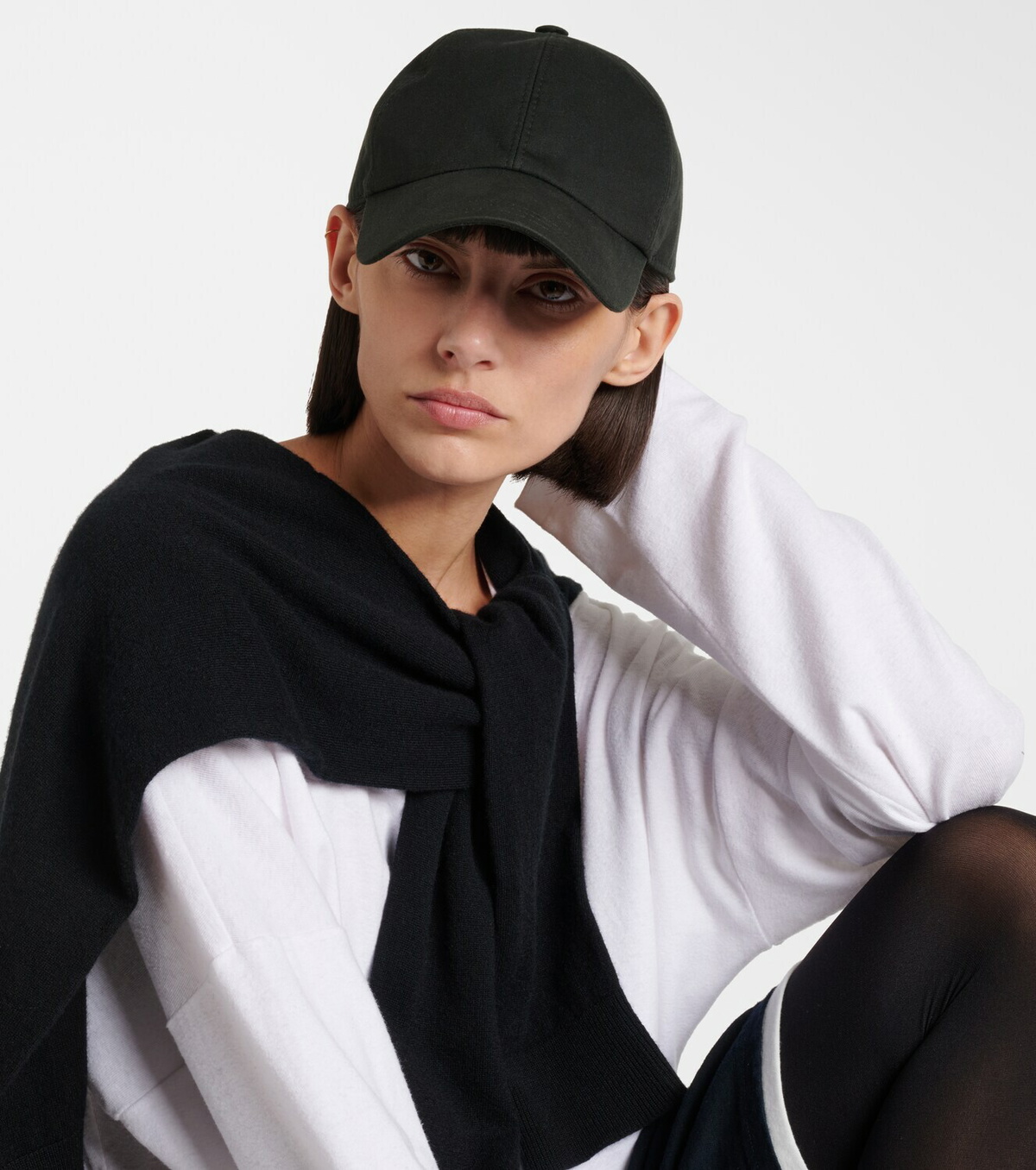 The Row Caspian cotton canvas baseball cap