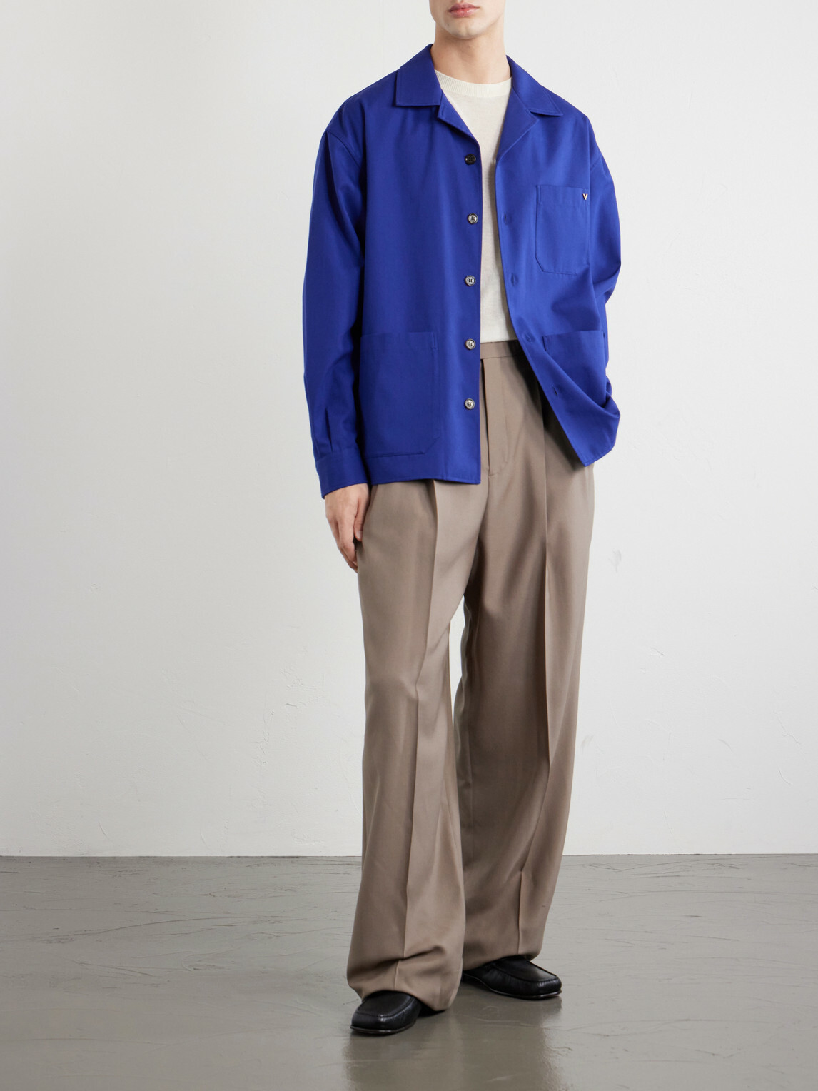 Valentino Garavani - VGold Cotton Shirt - Blue