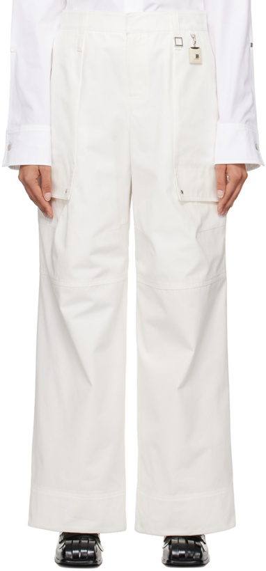 Photo: Wooyoungmi Off-White Paneled Trousers