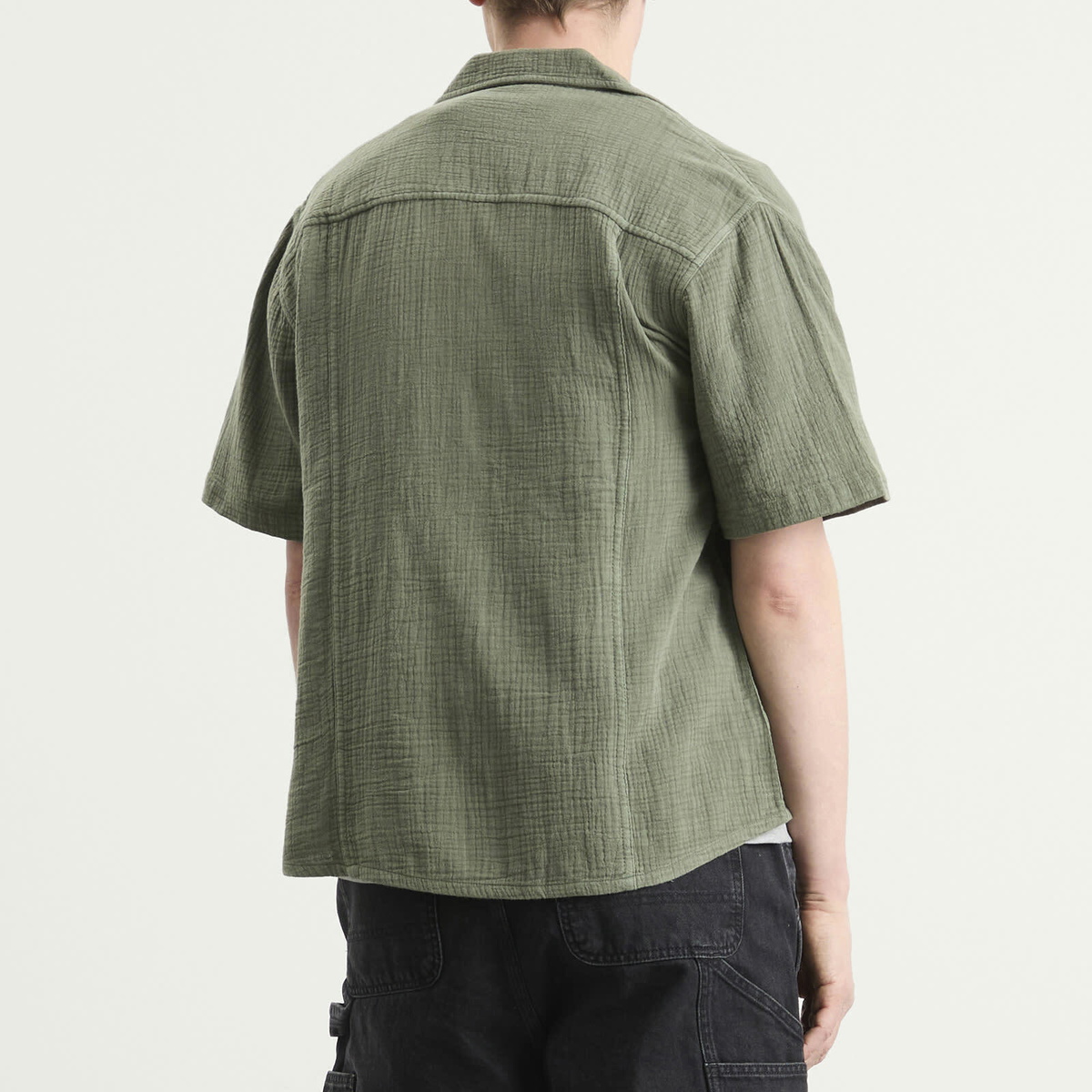 Corridor Men's Double Cloth Short Sleeve Shirt in Army