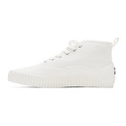 Maison Kitsune White Acide Fox Patch High-Top Sneakers