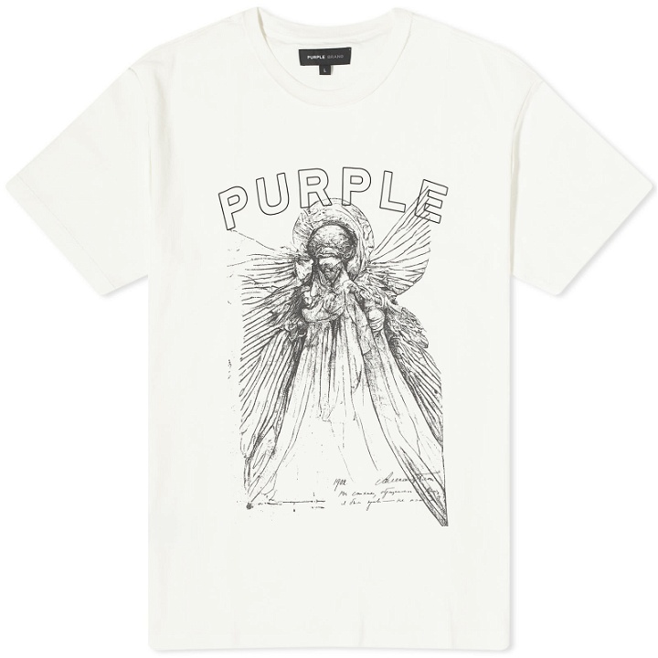 Photo: Purple Brand Men's Textured Inside Out T-Shirt in Off White