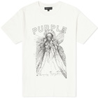 Purple Brand Men's Textured Inside Out T-Shirt in Off White