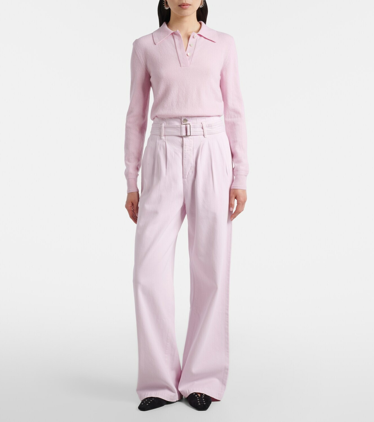 Agolde Belted wide-leg jeans