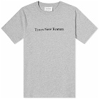 Times New Roman Men's Classic Logo Organic T-Shirt in Grey