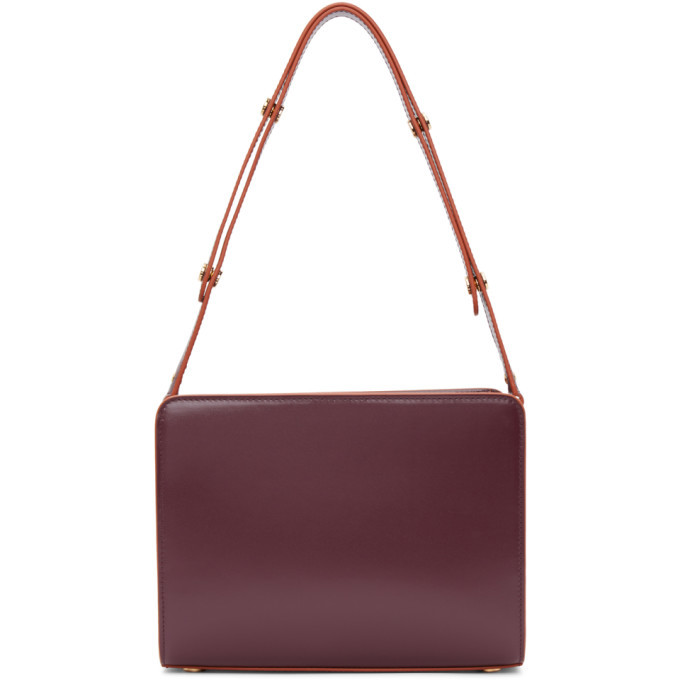 Trunk cloth crossbody bag Marni Burgundy in Cloth - 34593924