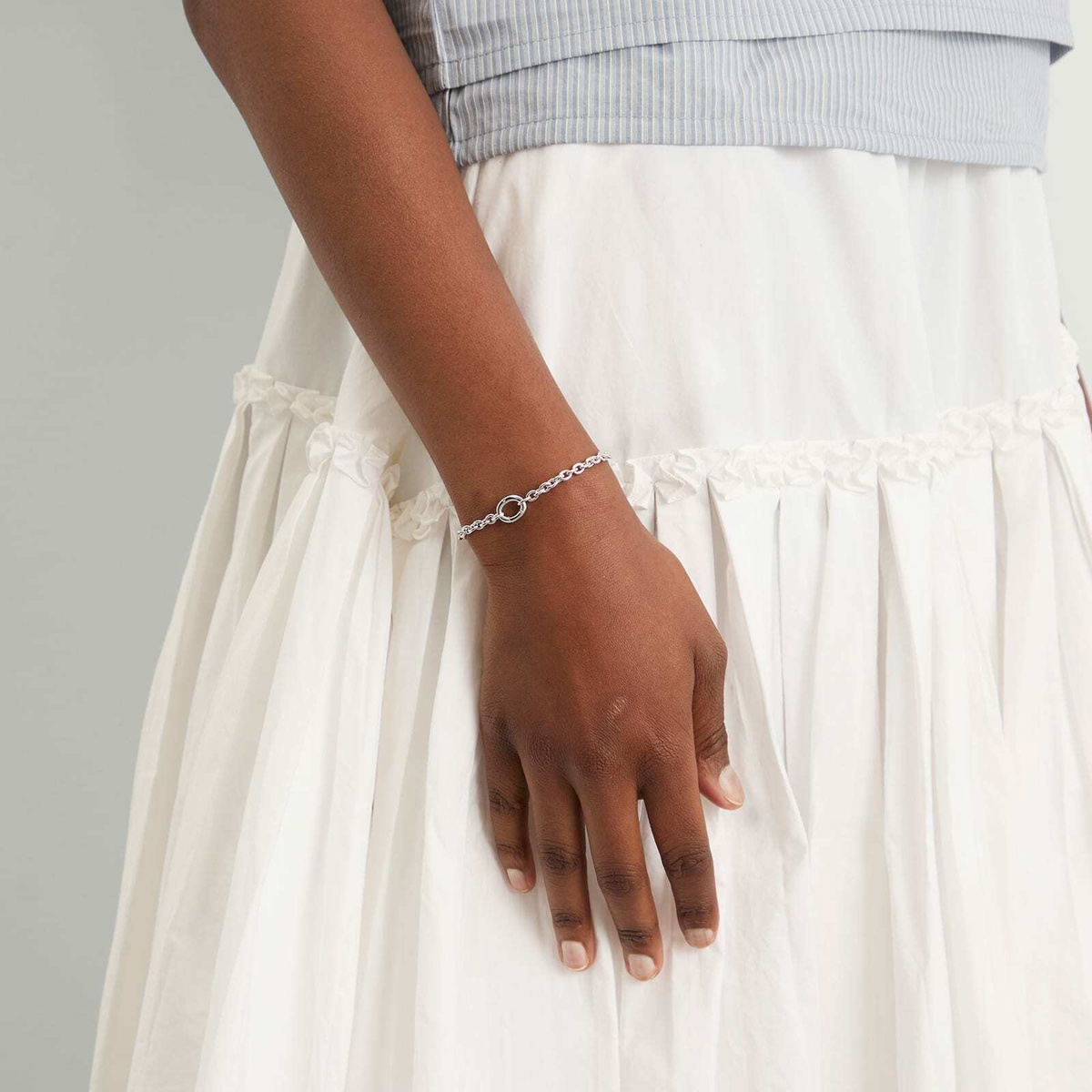 Tom Wood Ada Bracelet Slim in Silver Tom Wood