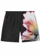 Alexander McQueen - Straight-Leg Mid-Length Printed Swim Shorts - Black