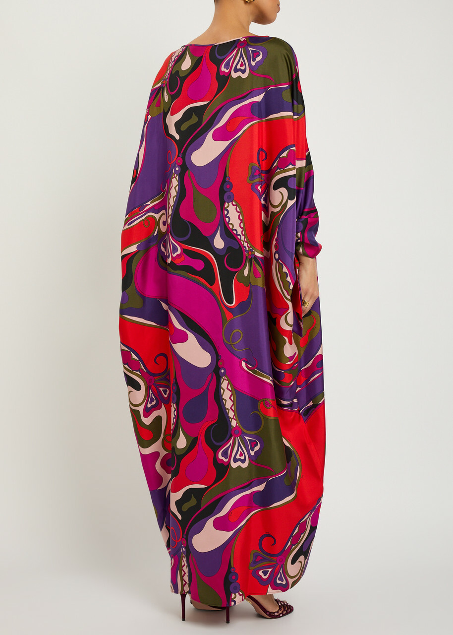 Pucci Printed Silk Gown - Multicoloured 1 - One Size