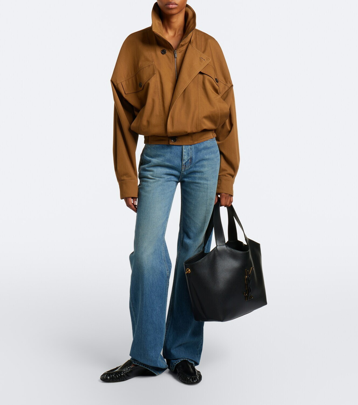 Saint Laurent Icare Medium leather shopper
