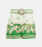 Zimmermann - High Tide Sailboats linen shorts