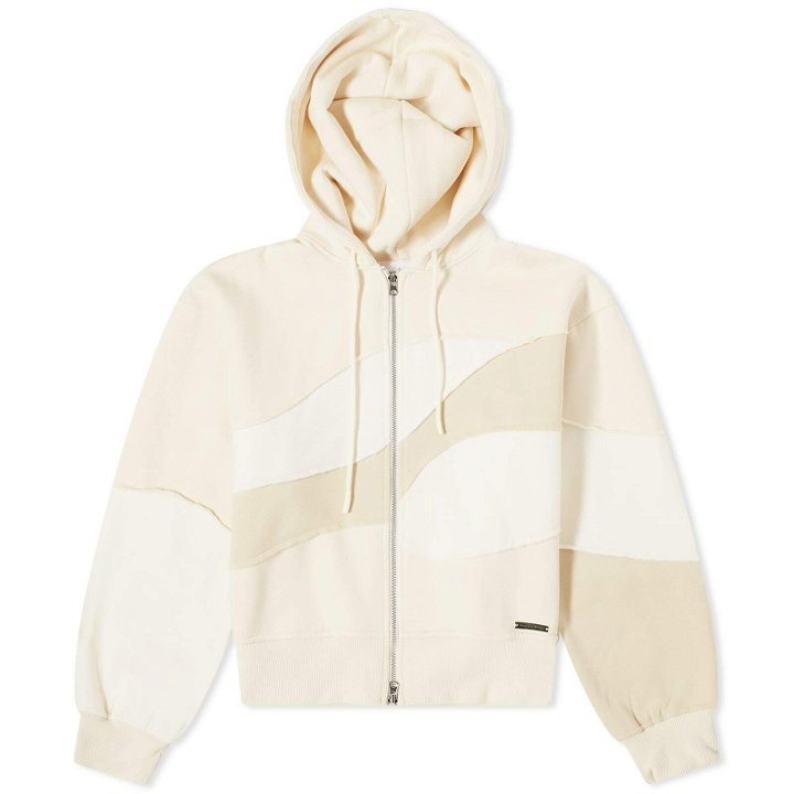 Photo: House Of Sunny Women's Patchwork Landscape Hoodie in Marble