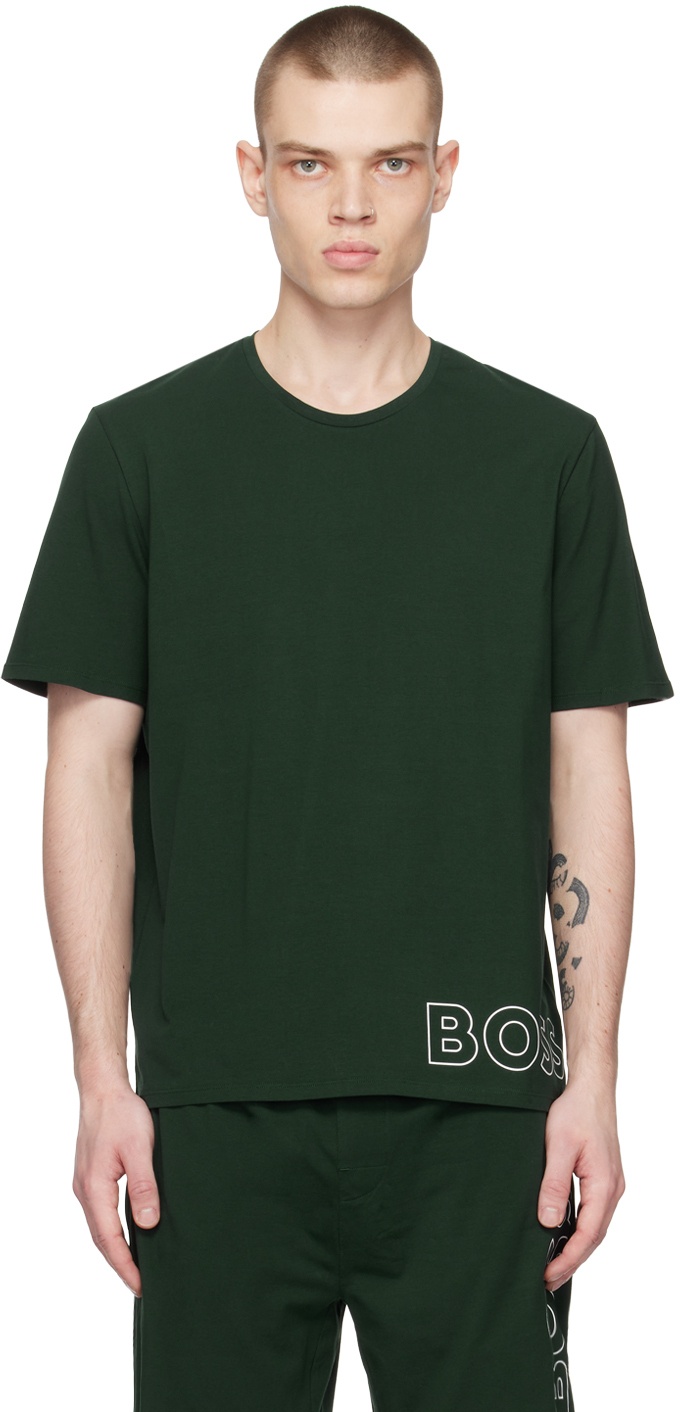 BOSS Green Printed T-Shirt BOSS