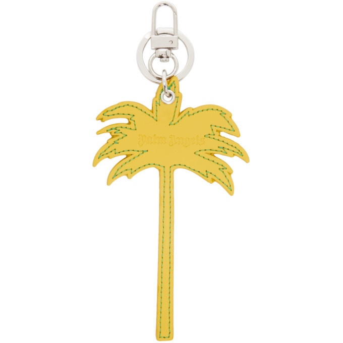 Palm Angels Yellow Palm Tree Keychain Palm Angels