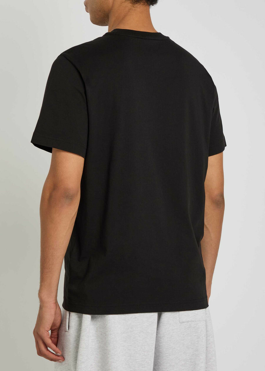 Moncler Logo-appliquéd Cotton T-shirt Black