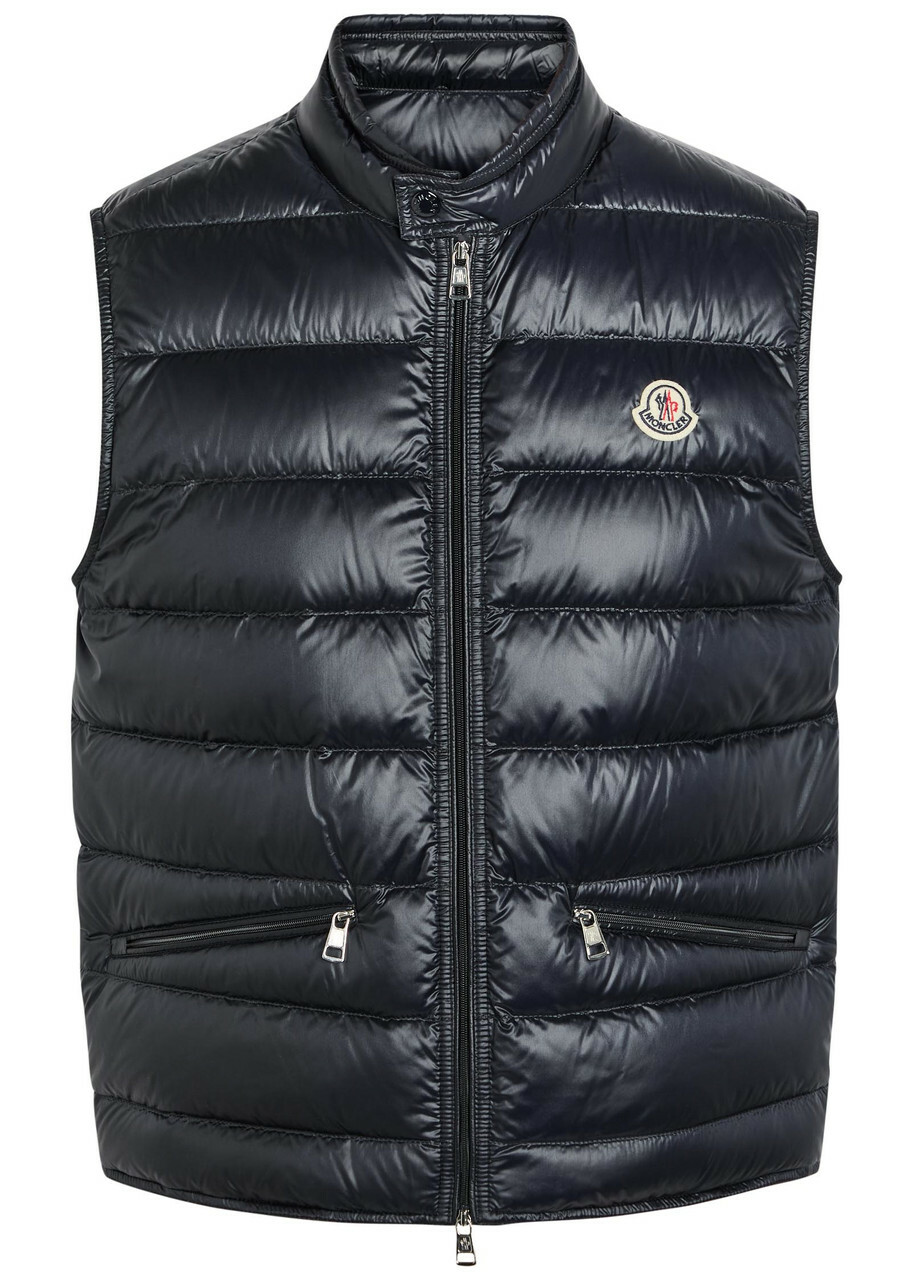 Moncler Gui Padded Nylon Gilet Navy