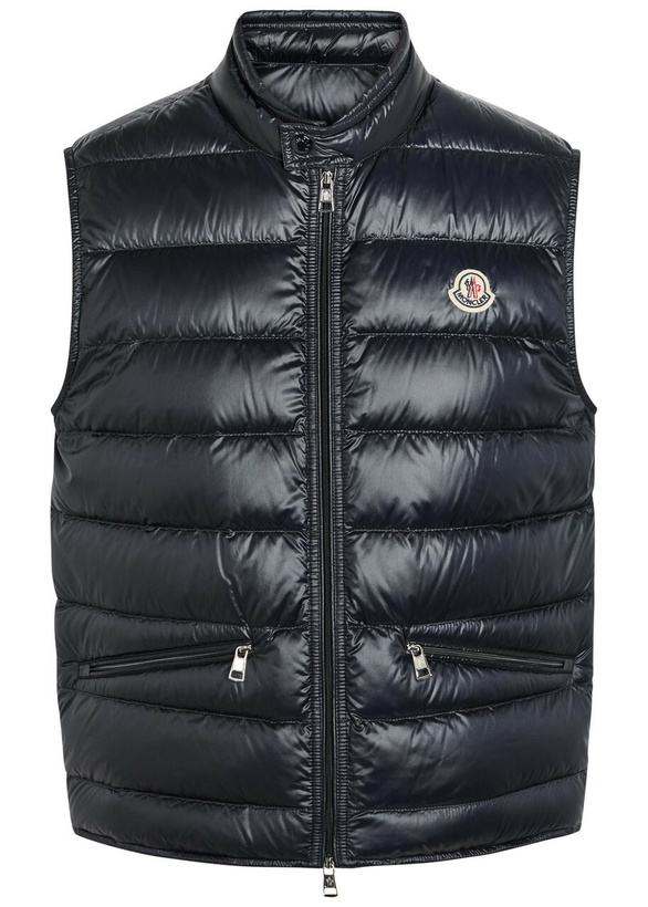 Photo: Moncler Gui Padded Nylon Gilet Navy
