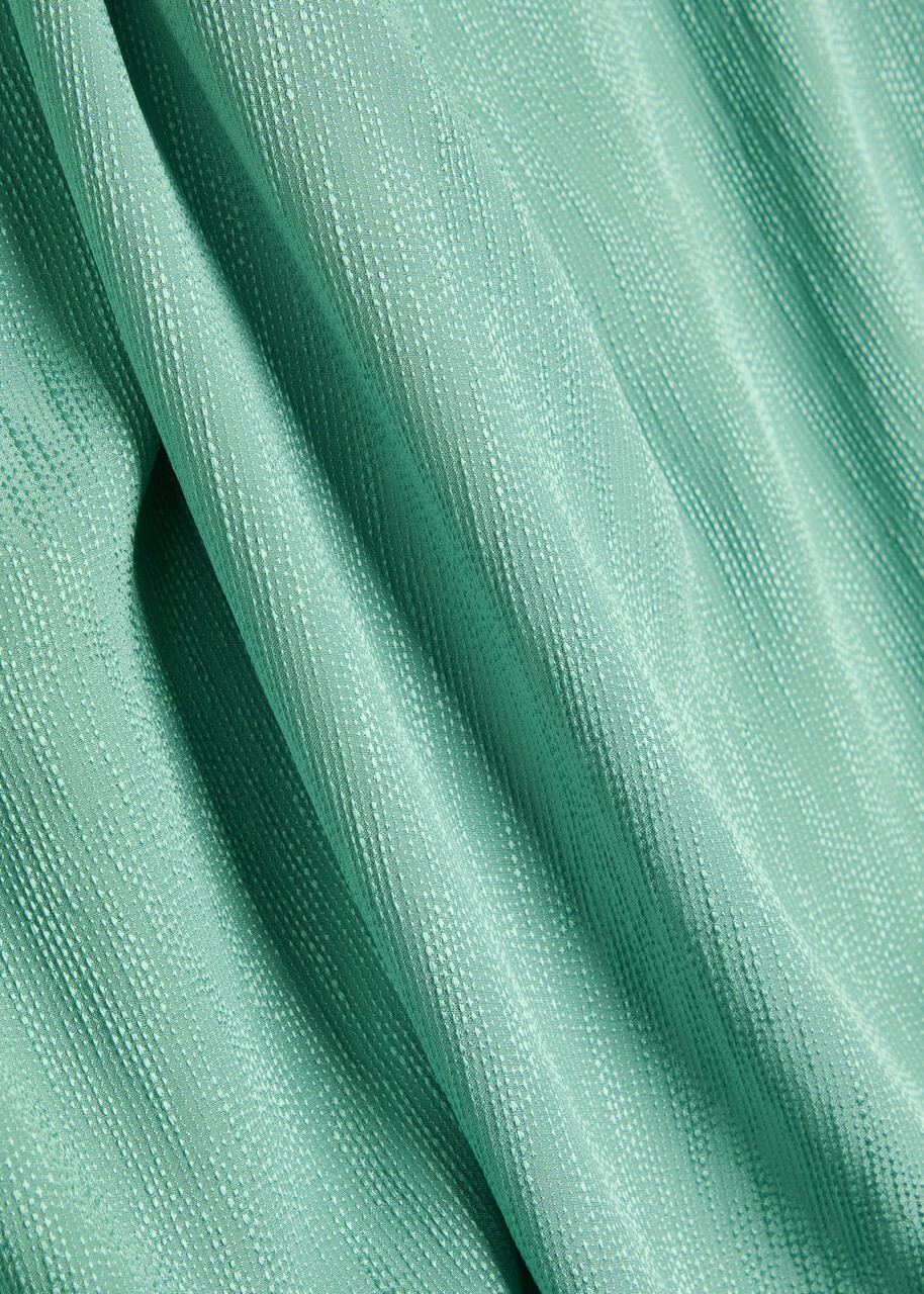 Blaze Milano Konik Twist Silk Maxi Skirt Teal