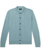 Brioni - Ribbed Cashmere Cardigan - Blue