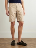 Incotex - Straight-Leg Linen and Cotton-Blend Twill Bermuda Shorts - Neutrals