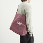 HAY Grid Crossover Bag - Medium in Burgundy 