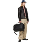 Polo Ralph Lauren Black Smooth Leather Duffle Bag