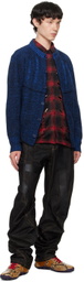 Juntae Kim Black Twisted Tape Jeans