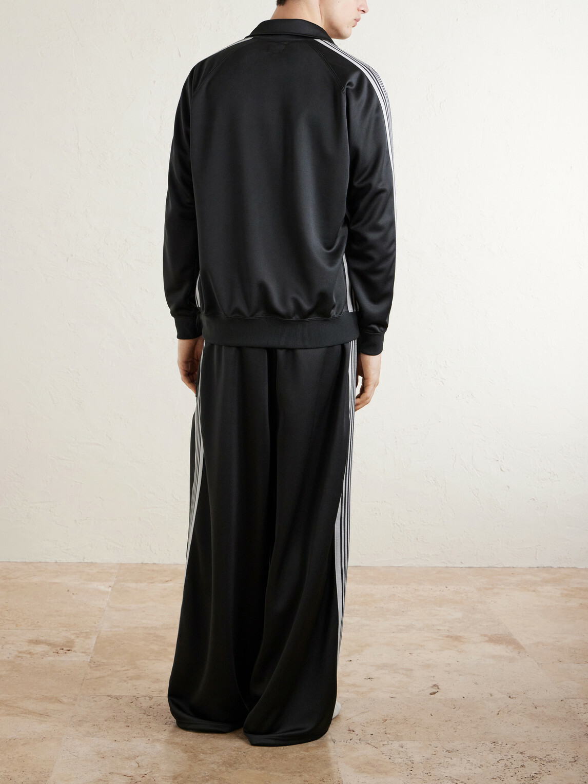 Needles - H. D. Logo-Embroidered Tech-Jersey Track Pants - Black