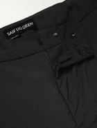 SAIF UD DEEN - Straight-Leg Shell Cargo Trousers - Black