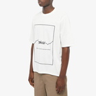 Nanga Men's Dry Mix Frame Logo T-Shirt in White