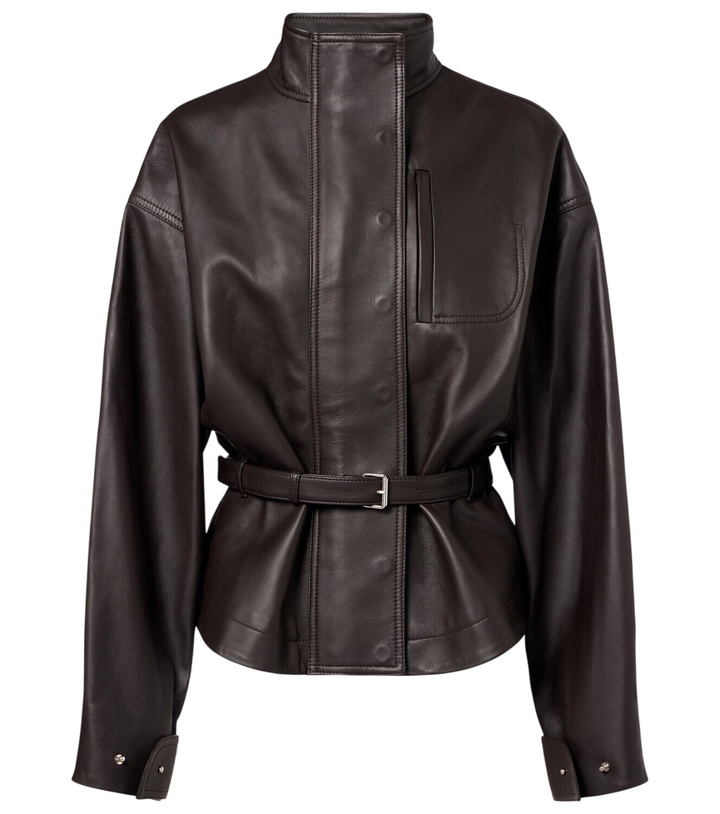 Photo: Jacquemus Ciro belted leather jacket